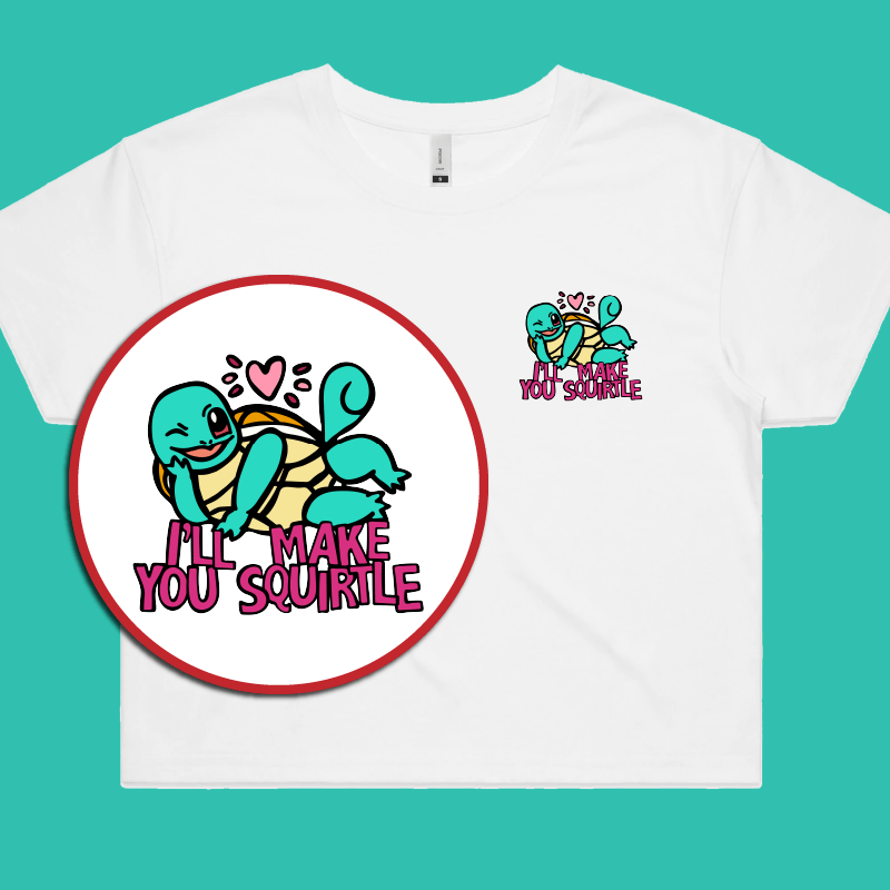 Squirtle Love ❤️💦 – Women's Crop Top