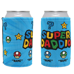Super Daddio ⭐🍄 - Personalised Stubby Holder