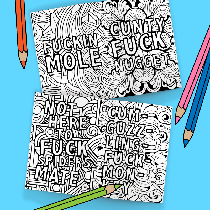 Swear Words 🤬🖍️ - Adult Colouring Book