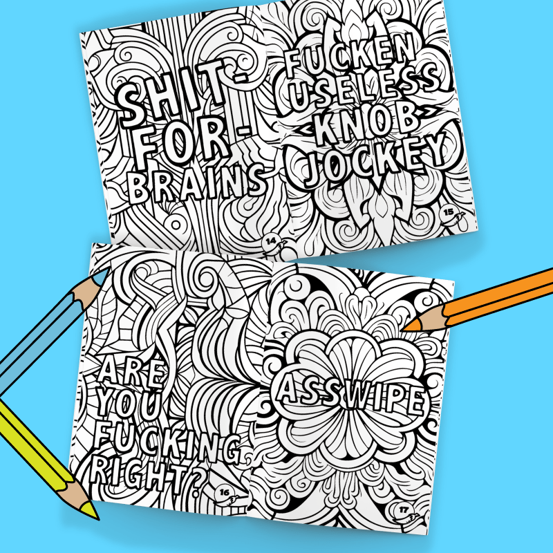 Swear Words 🤬🖍️ - Adult Colouring Book