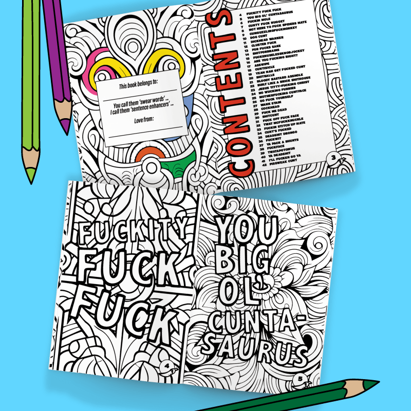 Swear Words 🤬🖍️ - Adult Colouring Book