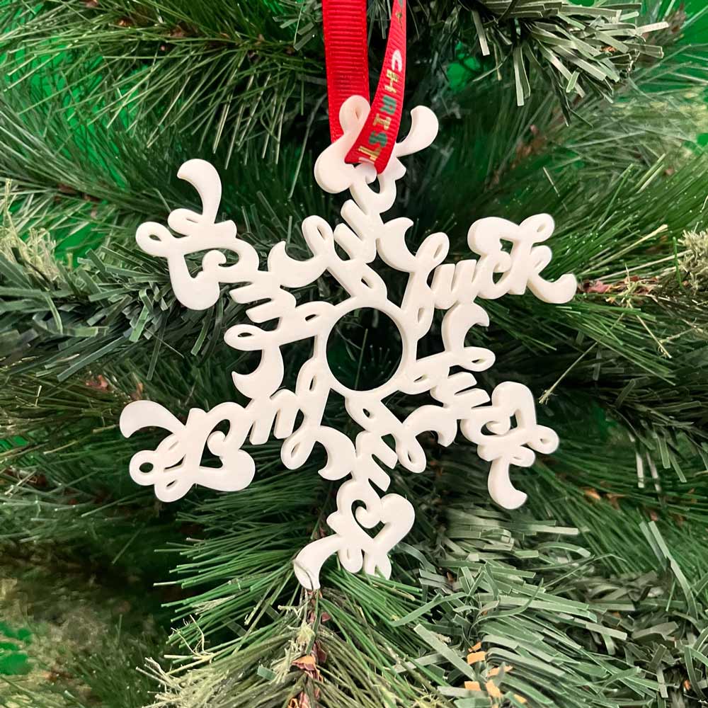 Sweary Snowflake ๐คฌโ๏ธ - Christmas Ornament