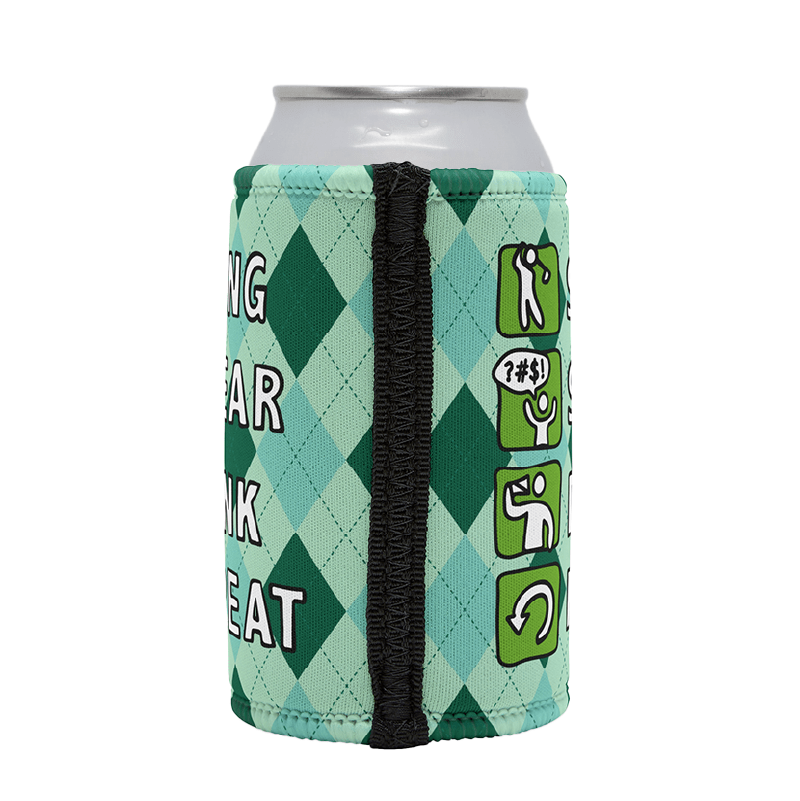 Swing Swear Drink Repeat 🏌 – Stubby Holder