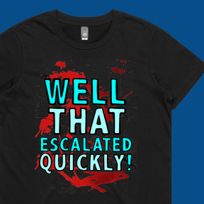 That Escalated Quickly 🤬😬 – Women's T Shirt