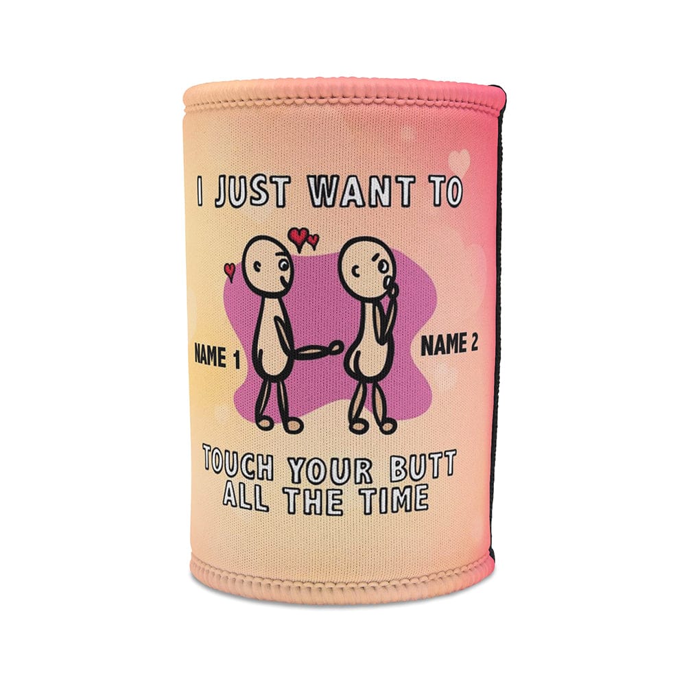 Touch Your Butt 🍑 - Personalised Stubby Holder