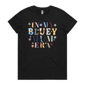 XS / Black / Large Front Design Bluey Mum Era – Women's T Shirt