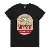 XS / Black / Large Front Design Trophy Wife Northern 🍺🏆 – Women's T Shirt