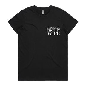 XS / Black / Small Front Design Participation Wife 👩🥈 – Women's T Shirt
