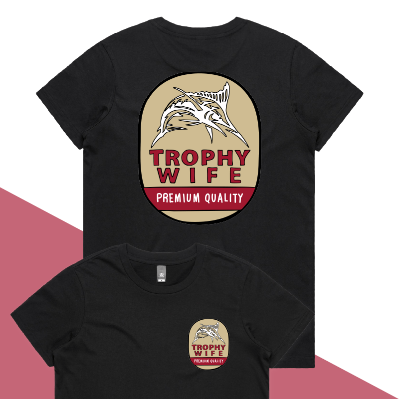 XS / Black / Small Front & Large Back Design Trophy Wife Northern ๐บ๐ โ Women's T Shirt