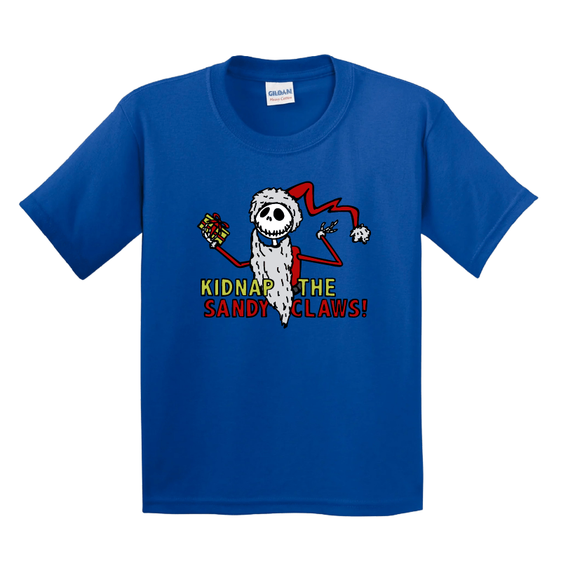 XS / Blue / Large Front Design Kidnap the Sandy Claws ๐๐
 - Youth T Shirt