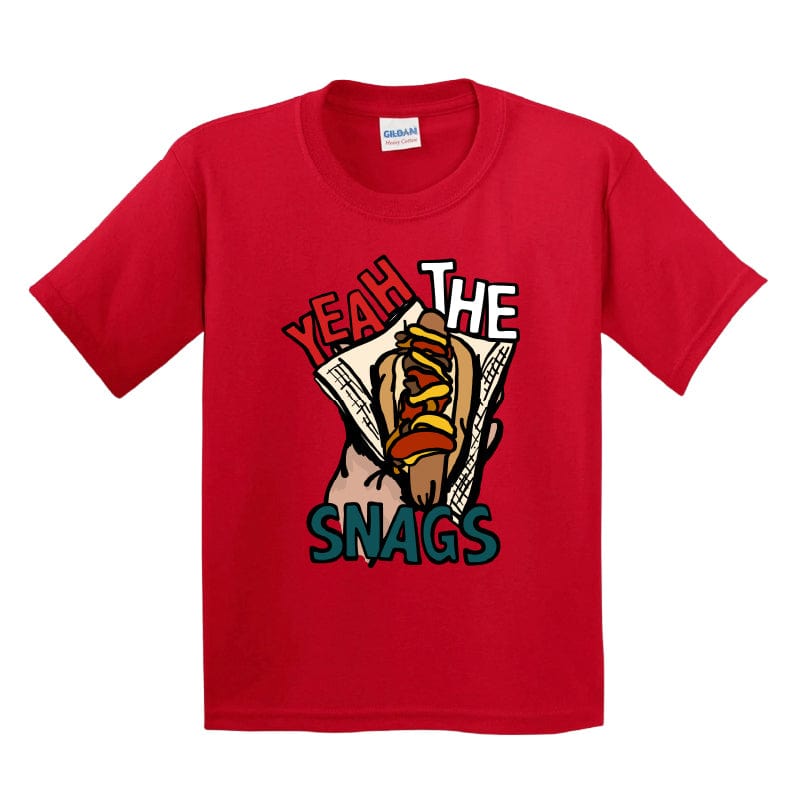 XS / Red / Large Front Design Yeah the Snags! (YTS!) 🌭 - Youth T Shirt