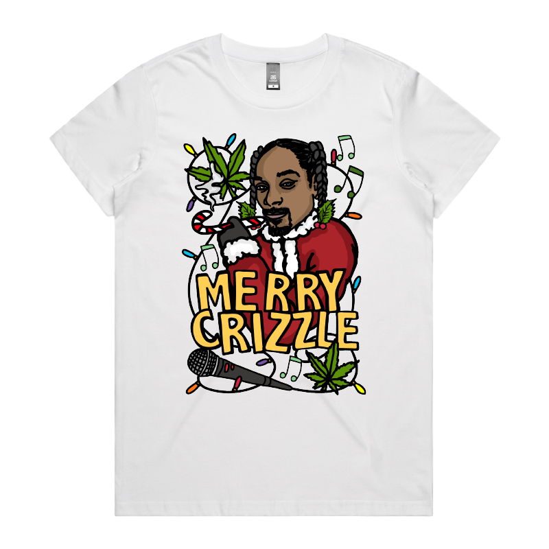 XS / White / Large Front Design Snoop Crizzle ๐ฅ๐ - Women's T Shirt