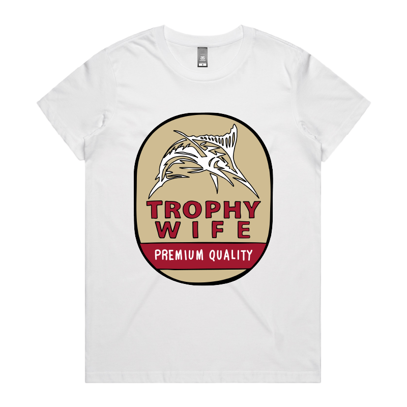 XS / White / Large Front Design Trophy Wife Northern ๐บ๐ โ Women's T Shirt