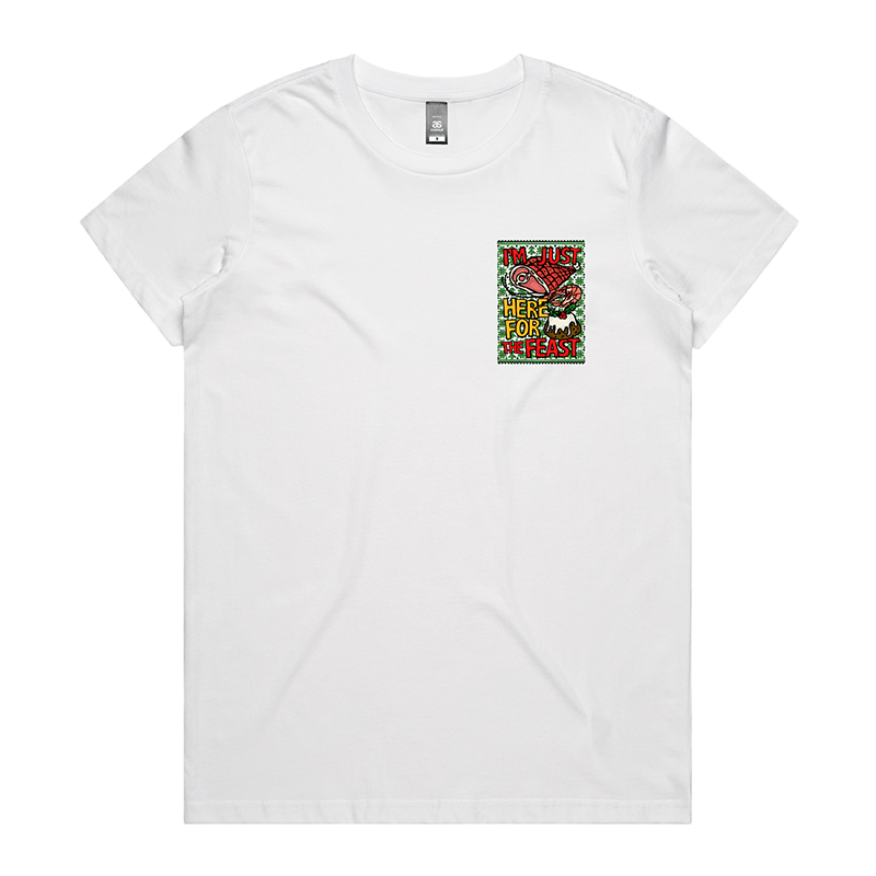 XS / White / Small Front Design Here For The Feast ๐ฆ๐๐ - Women's T Shirt