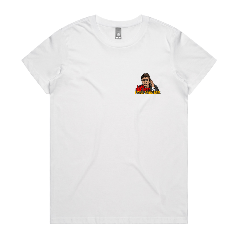 XS / White / Small Front Design I will find beer ๐ญ๐ป - Women's T Shirt