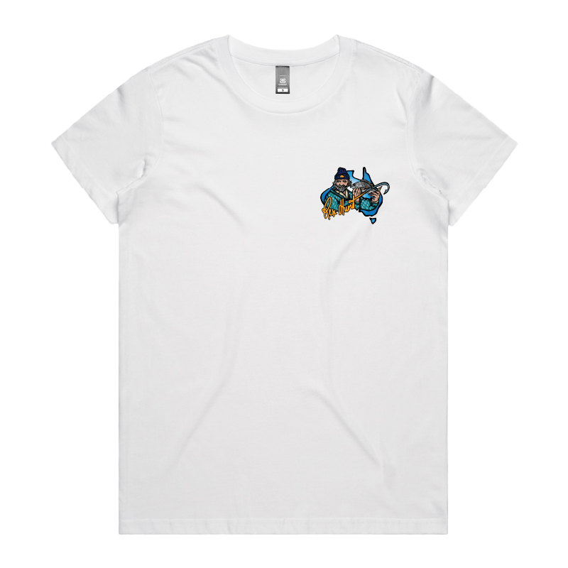 XS / White / Small Front Design Rex Hunt Fishing ๐ฃ๐ฅ๏ธ - Women's T Shirt