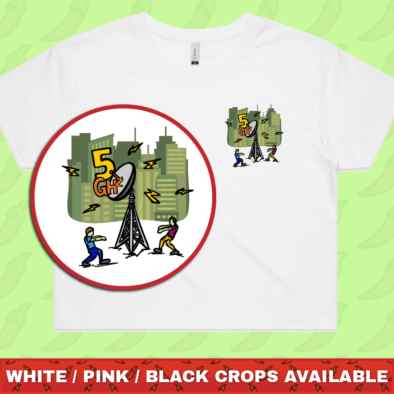 5G Zombie 📡🧟♂️ - Women's Crop Top