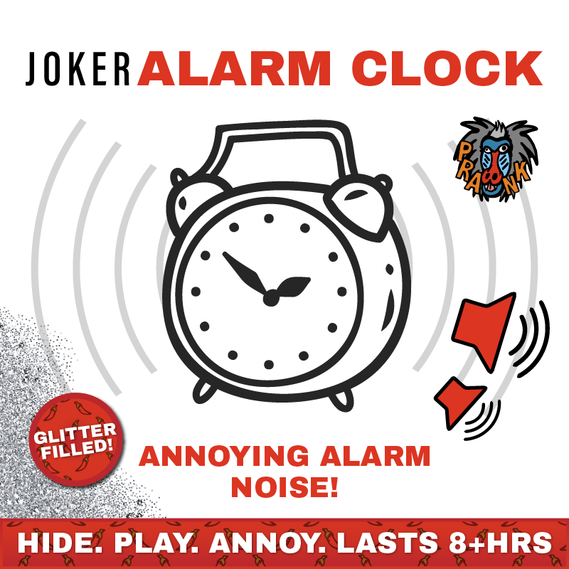 Alarm Clock โฐ๐ - Joker Hiding Noise Prank (Sound + Glitter)
