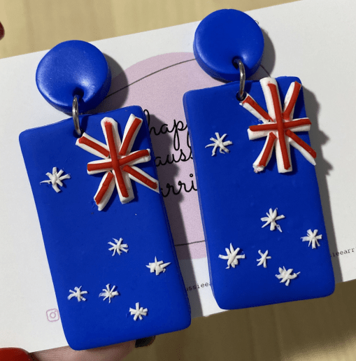 Australian Flag Dangle Earrings 🦘