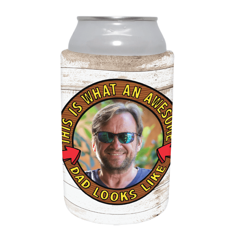Awesome Dad ☝️ - Customisable Stubby Holder