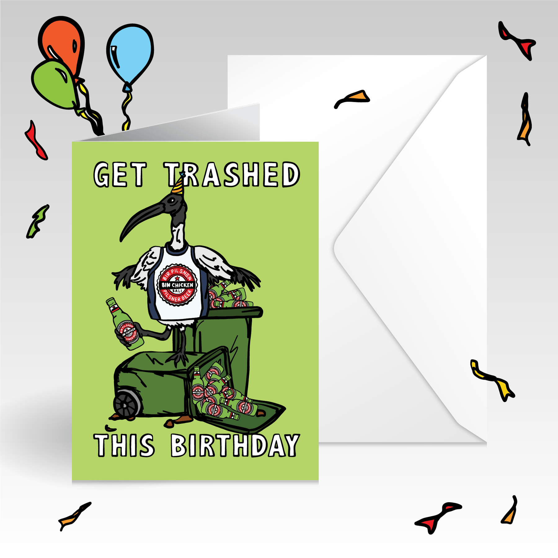 BALI BIN CHICKEN 🗑️ - Birthday Card