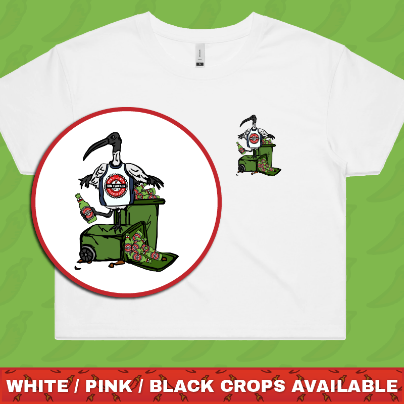 BALI BIN CHICKEN 🗑️ - Women's Crop Top