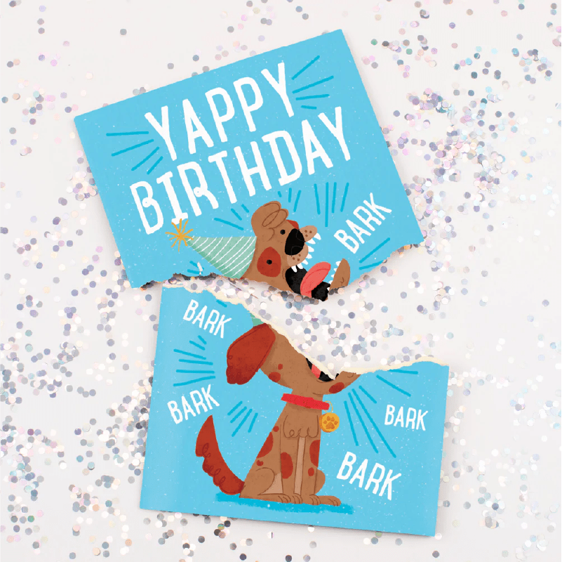 Barking Birthday 🐶🔊 - Joker Greeting Prank Card (Glitter + Sound)