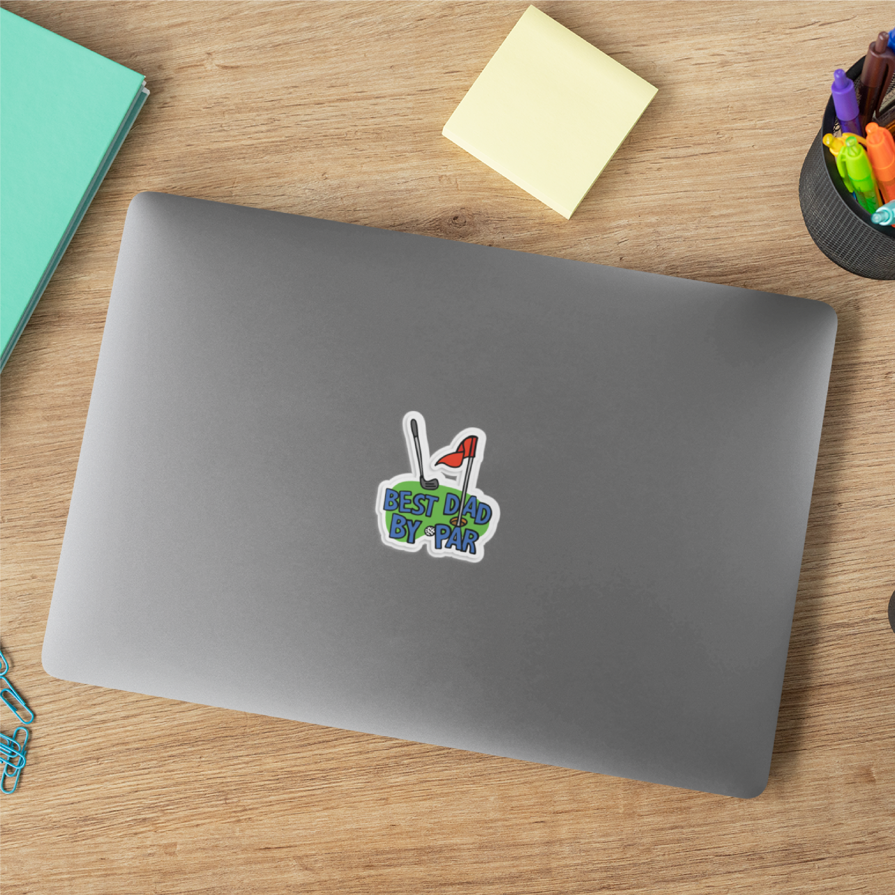 Best Dad By Par Green ⛳ - Sticker