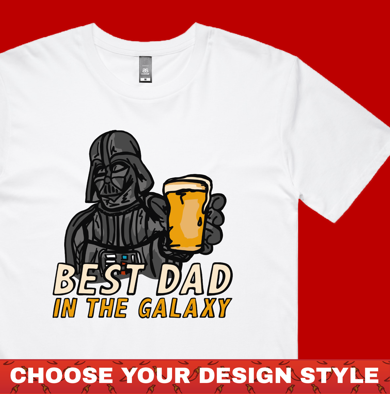 Best Dad in the Galaxy 🌌 Men's T Shirt - Main Image