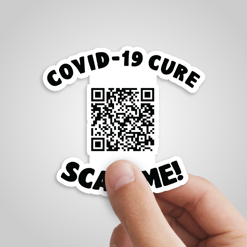 Big Barry UNCENSORED QR Prank ๐ - Sticker