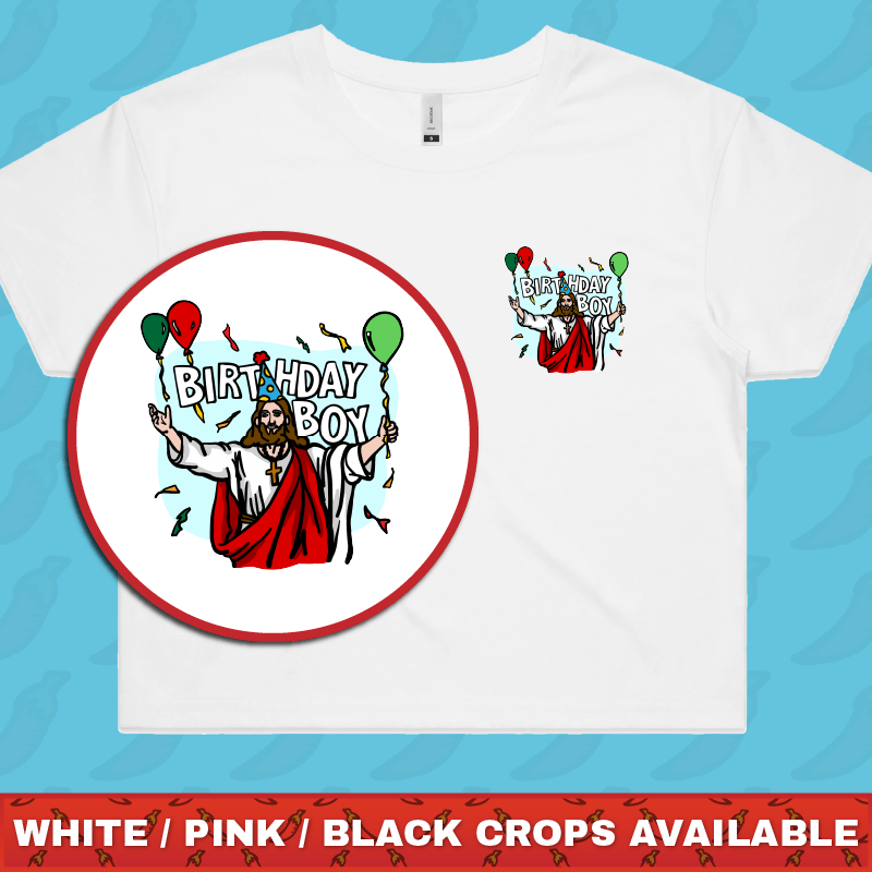Birthday Boy Christmas ๐๐- Women's Crop Top