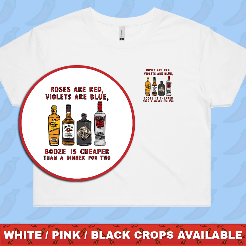 Boozy Date Night ๐ธ- Women's Crop Top