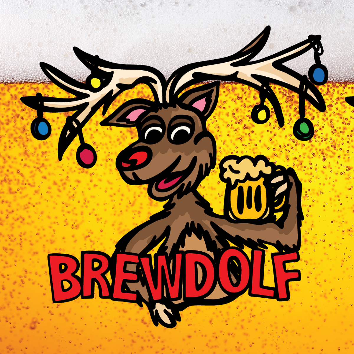 Brewdolf 🦌 – Stubby Holder