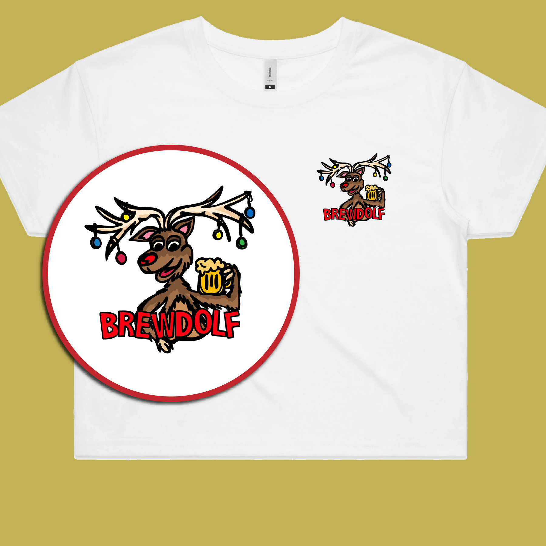 Brewdolf 🦌 – Women's Crop Top