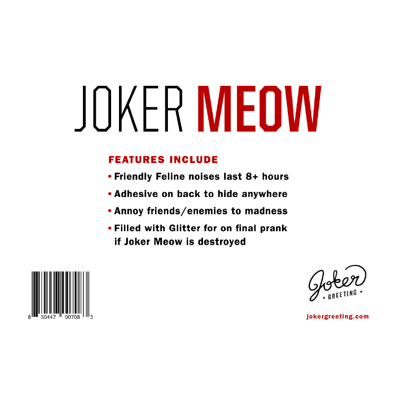 Cat Meow đșđ - Joker Hiding Noise Prank (Sound + Glitter)