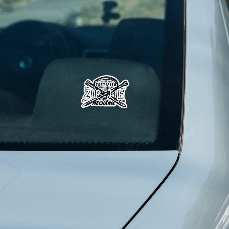 Certified Ziptie Mechanic 🔧 – Sticker