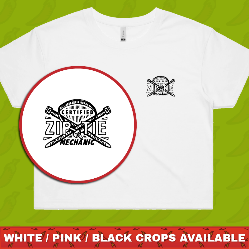 Certified Ziptie Mechanic ๐ง โ Women's Crop Top