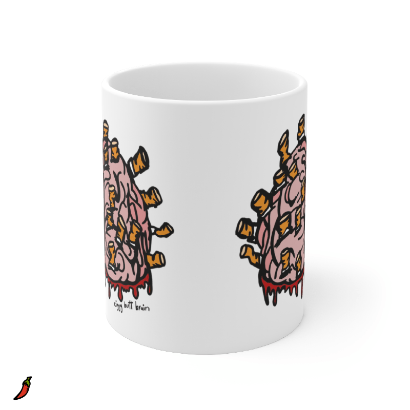 Ciggy Butt-Brain 🚬🧠 - Coffee Mug