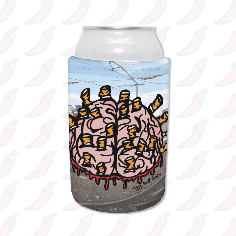 Ciggy Butt-Brain 🚬🧠 - Stubby Holder