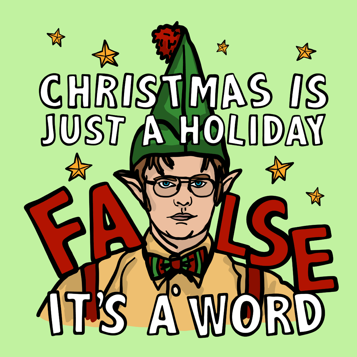 Dwight Christmas 👩🌾🎄 - Men's T Shirt