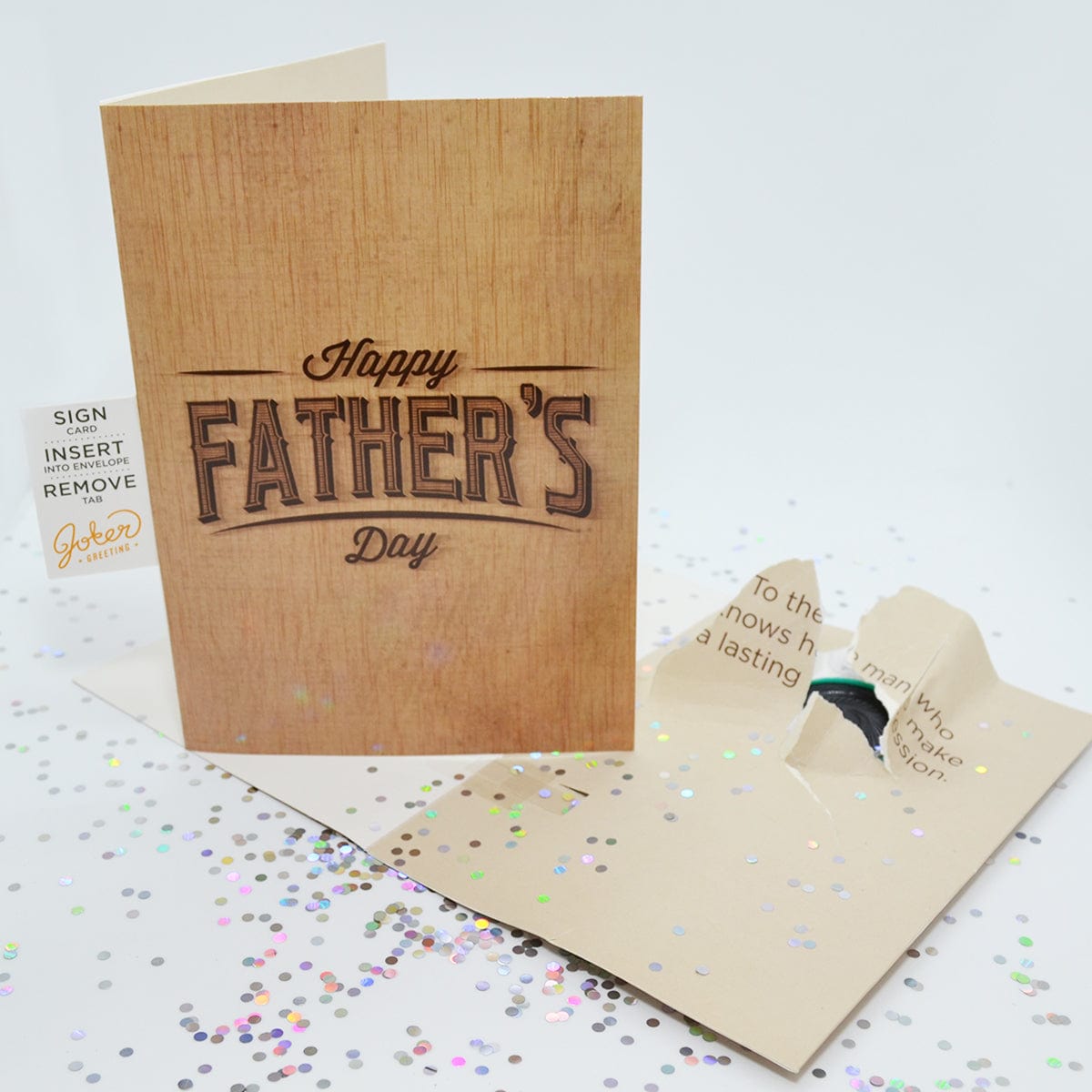 Endless Farting Father's Day Card 👨👦🔊 - Joker Greeting Prank Card (Glitter + Sound)