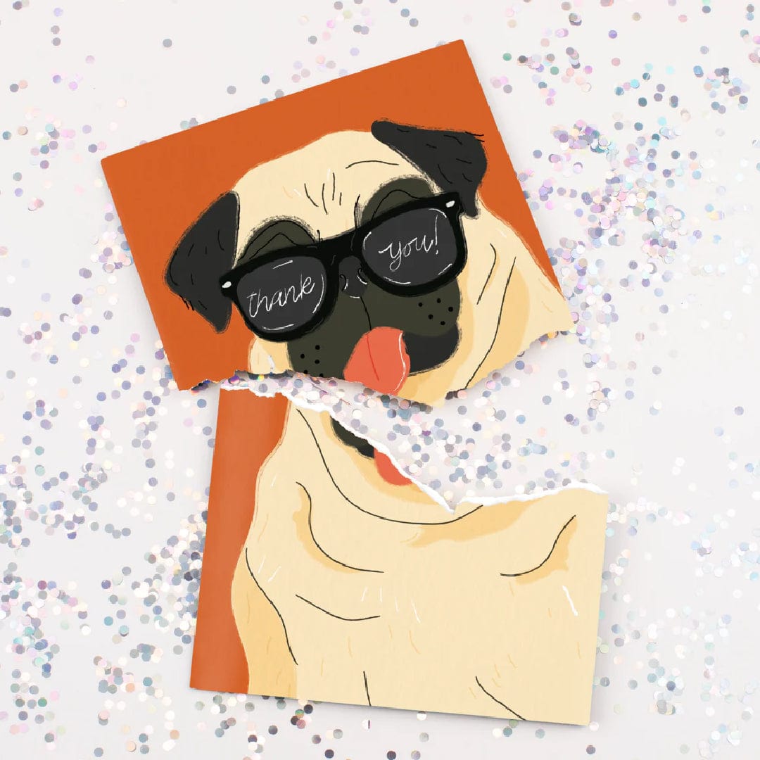 Endless "Never Gonna Give You Up" Thank You Card 🐶🔊 - Joker Greeting Prank Card (Glitter + Sound)