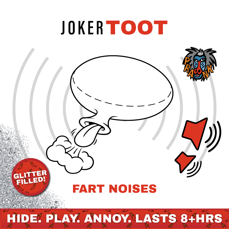 Farting ๐จ๐ - Joker Hiding Noise Prank (Sound + Glitter)