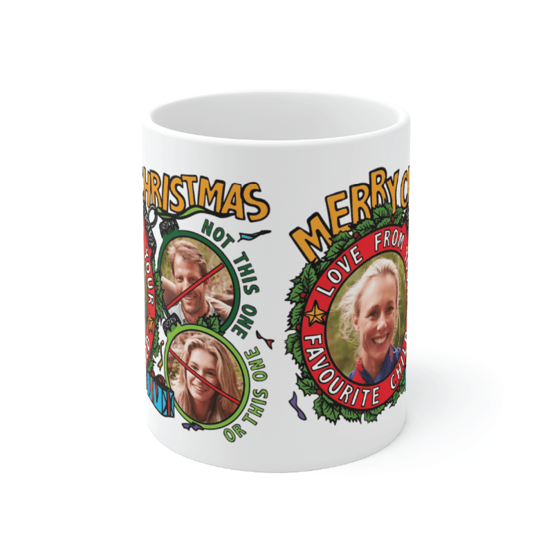 Favourite Child (2 Siblings) Christmas 🏆🎄 - Personalised Coffee Mug