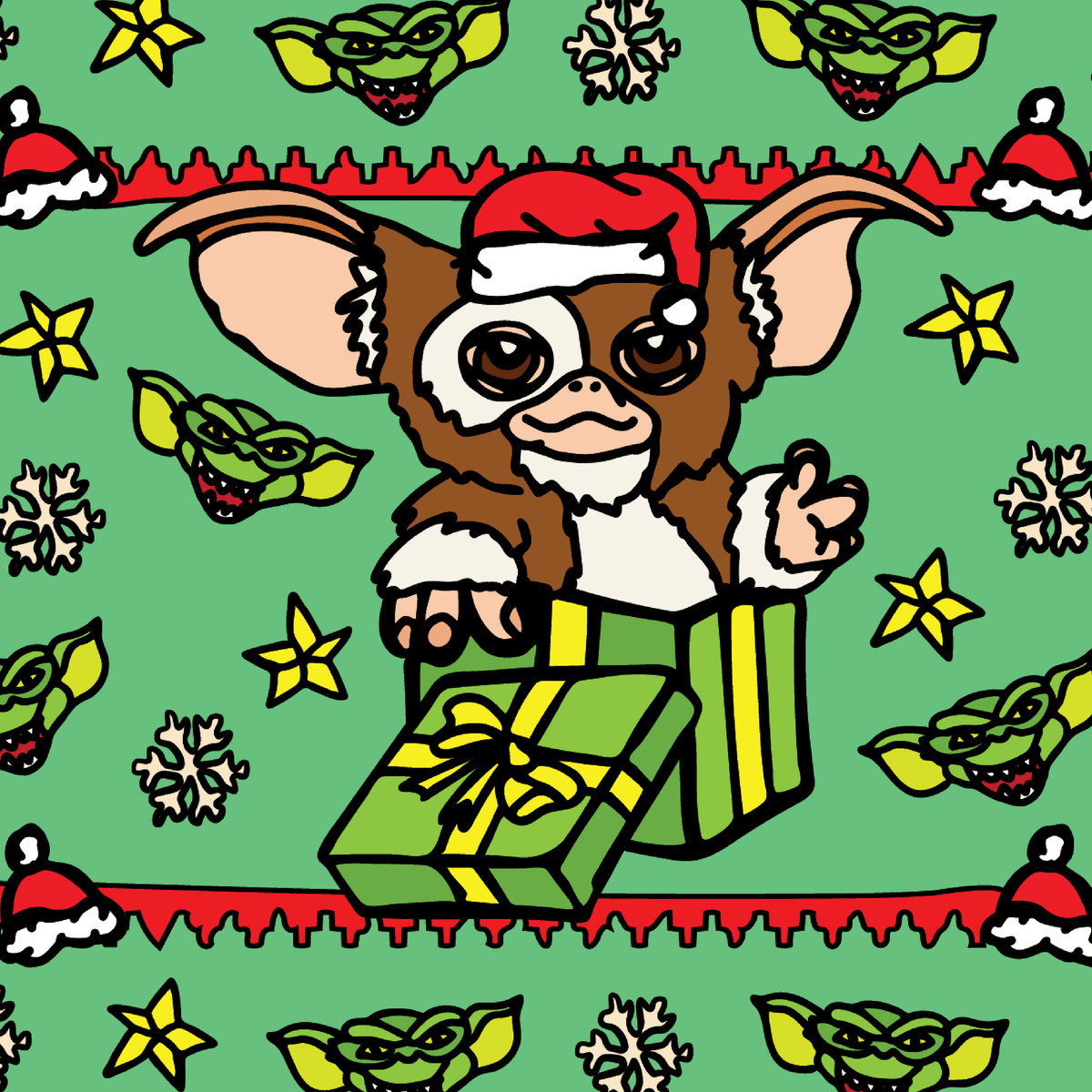 Gremlins Christmas 😈🎁 – Stubby Holder