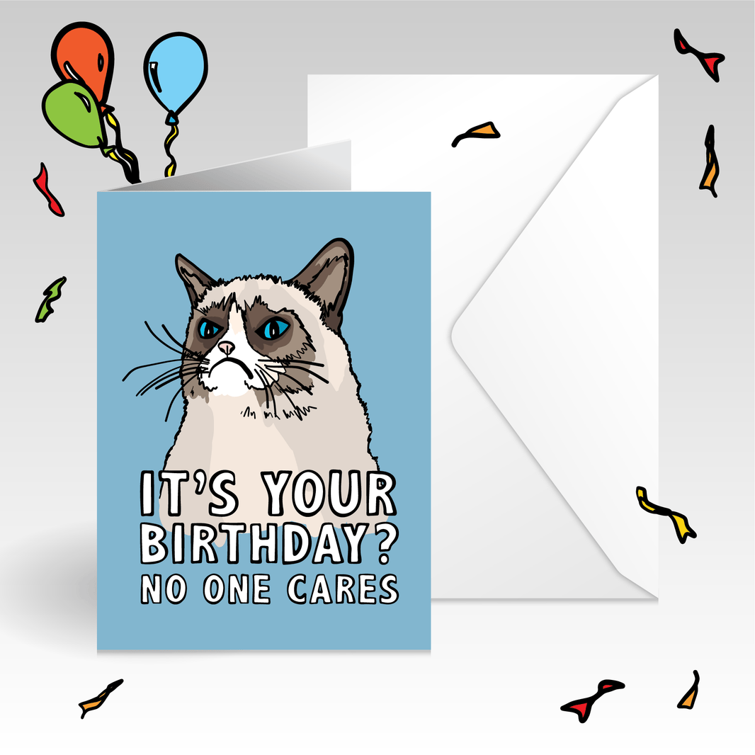 GRUMPY CAT ๐พ - Birthday Card
