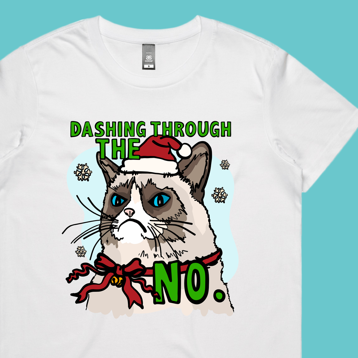 Grumpy Cat Christmas 😾🎄- Women's T Shirt