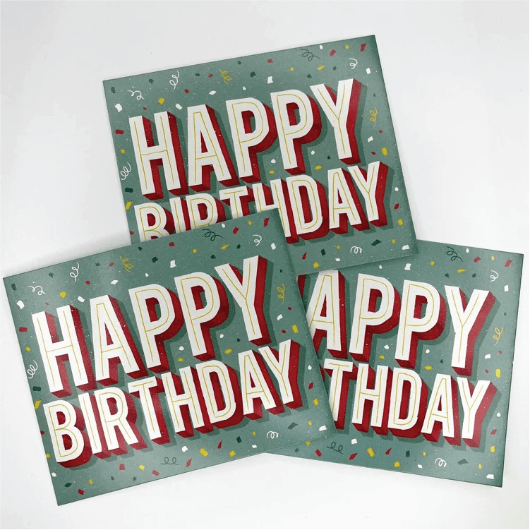 Happy Birthday Glitter Trap - ๐๐ Surprise Glitter Prank (3 Pack)