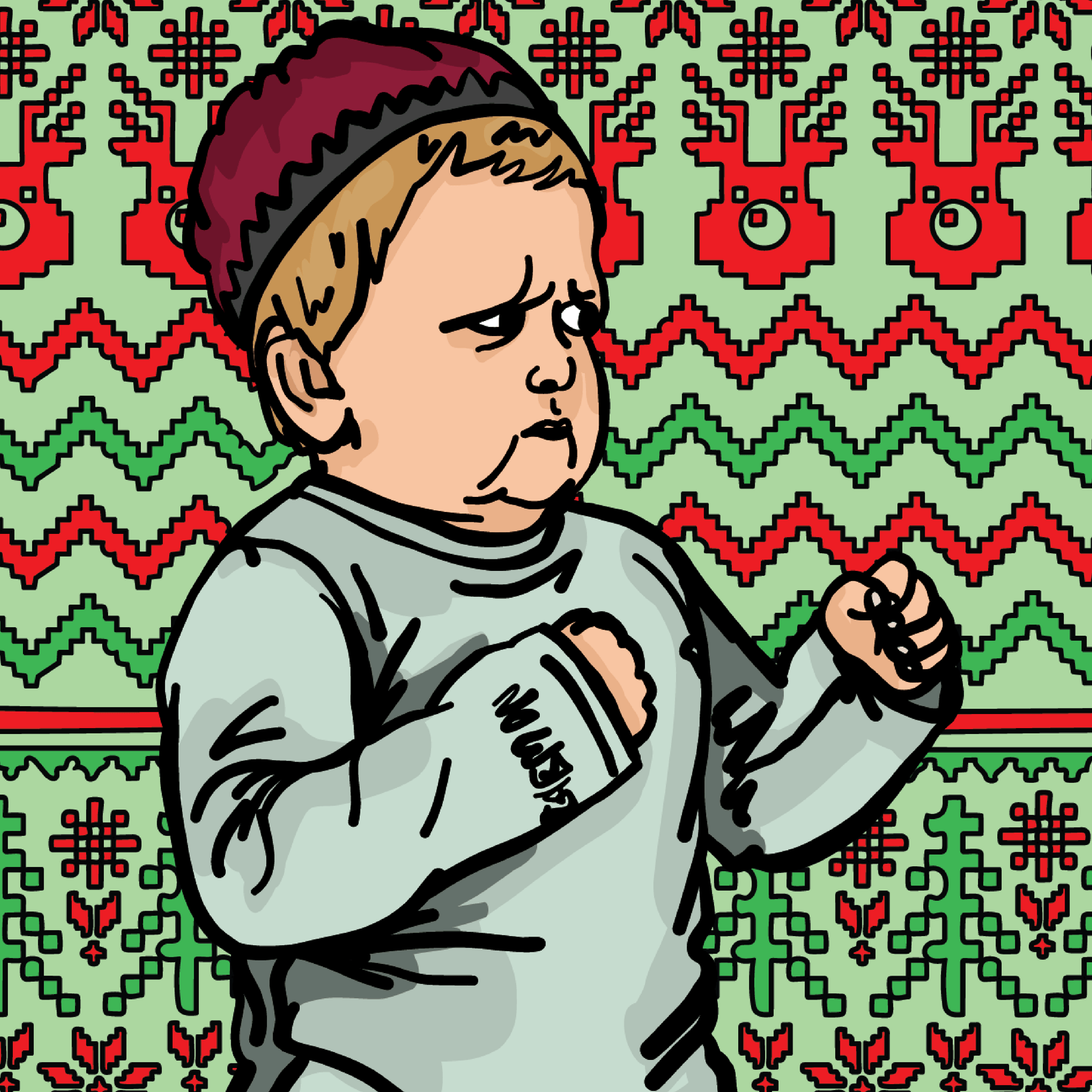 Hasbulla Christmas 🥊🎄 – Stubby Holder