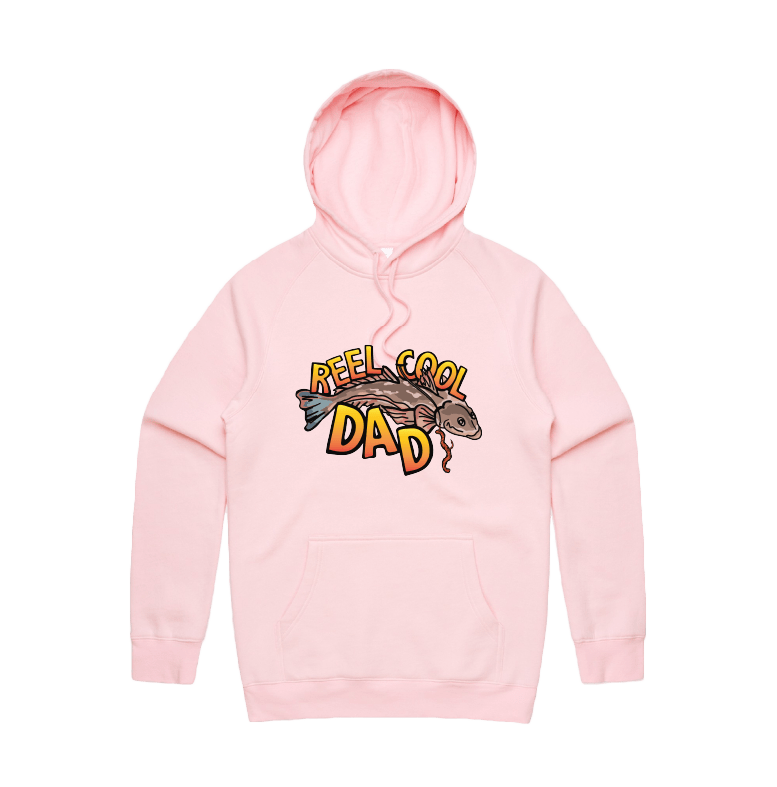 Large Front Design / Pink / S Reel Cool Dad ๐ฃ - Unisex Hoodie